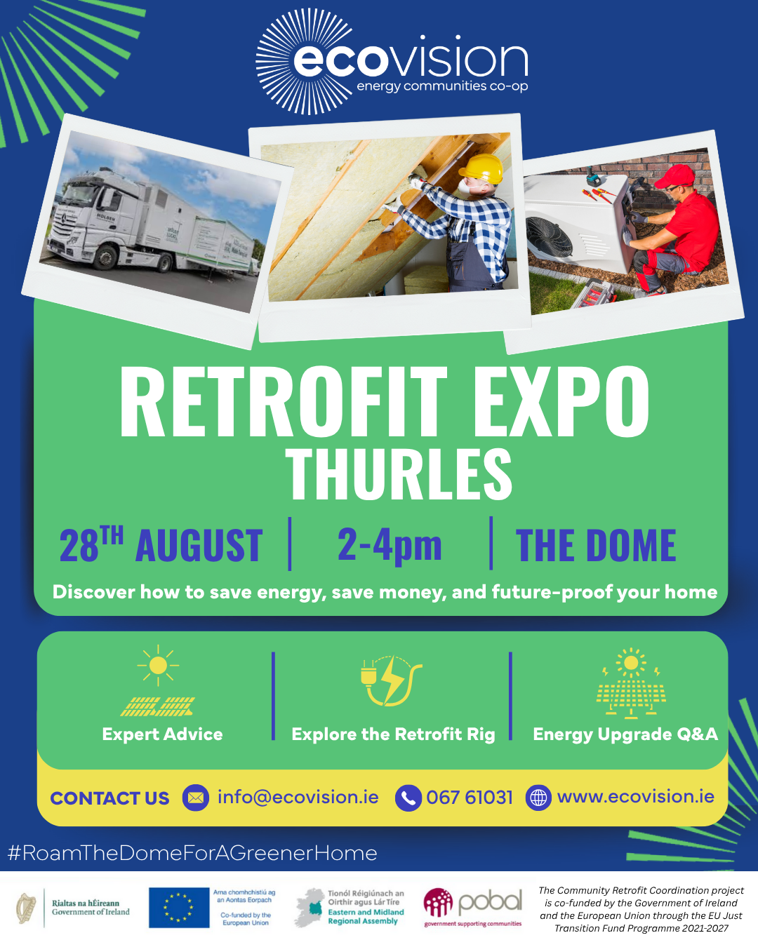 Thurles event poster with images and time and date