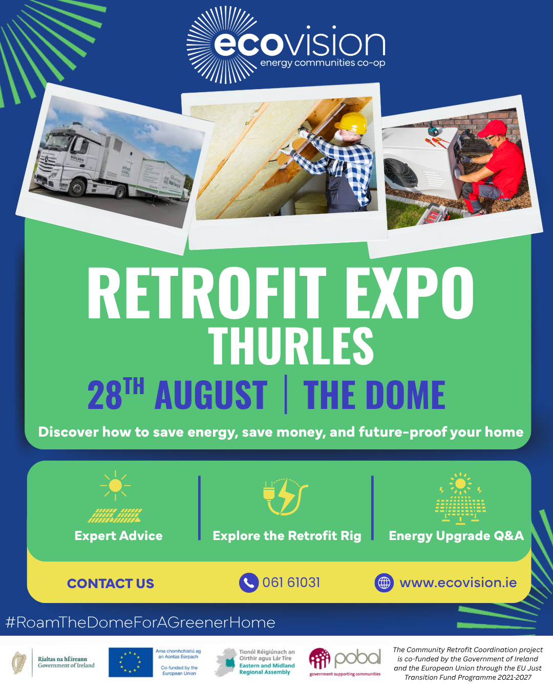 colourful poster featuring images of event also the date and time